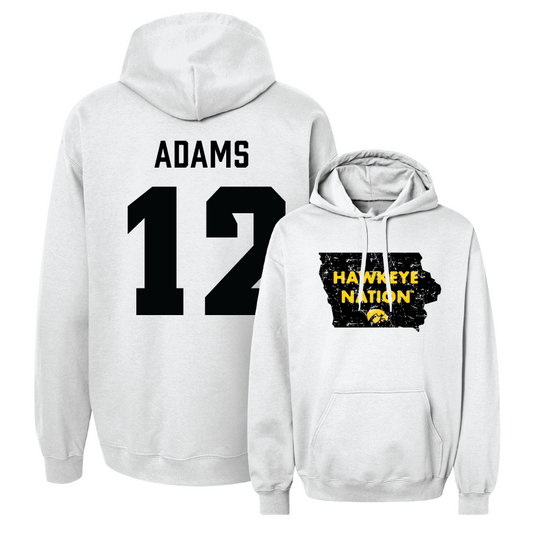 Softball White State Hoodie  - Jalen Adams