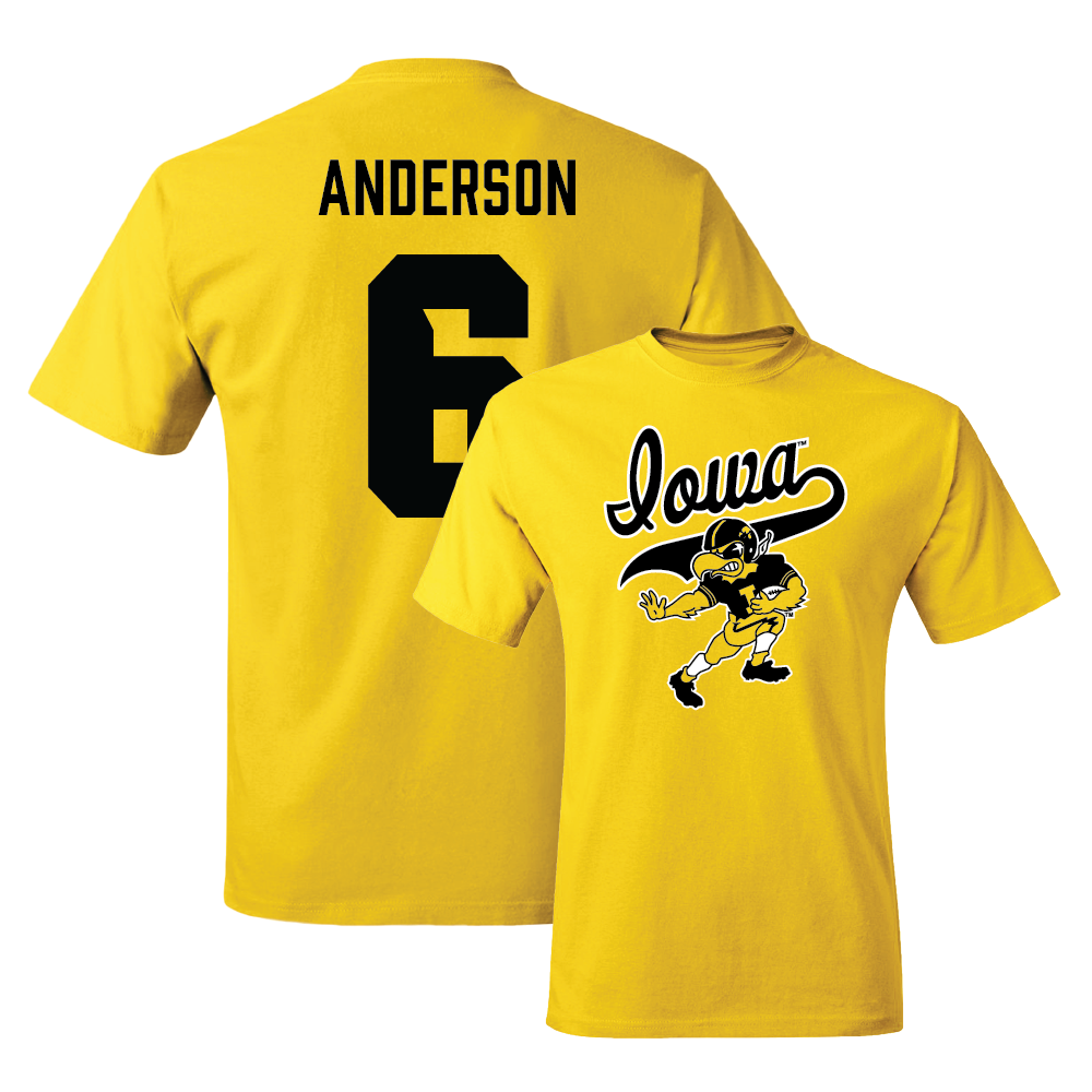 Gold Football Mascot Tee   - Seth Anderson