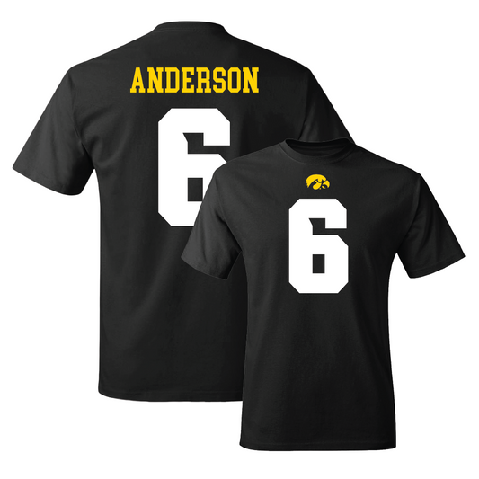 Black Football Shirsey Tee   - Seth Anderson