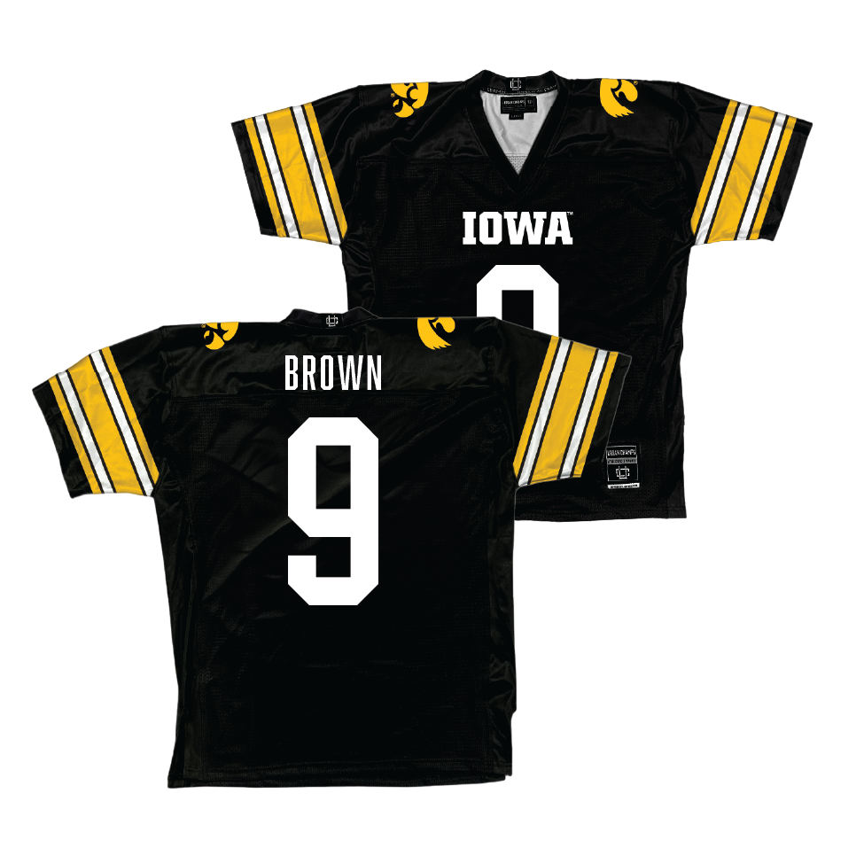 Black Iowa Football Jersey   - Hank Brown