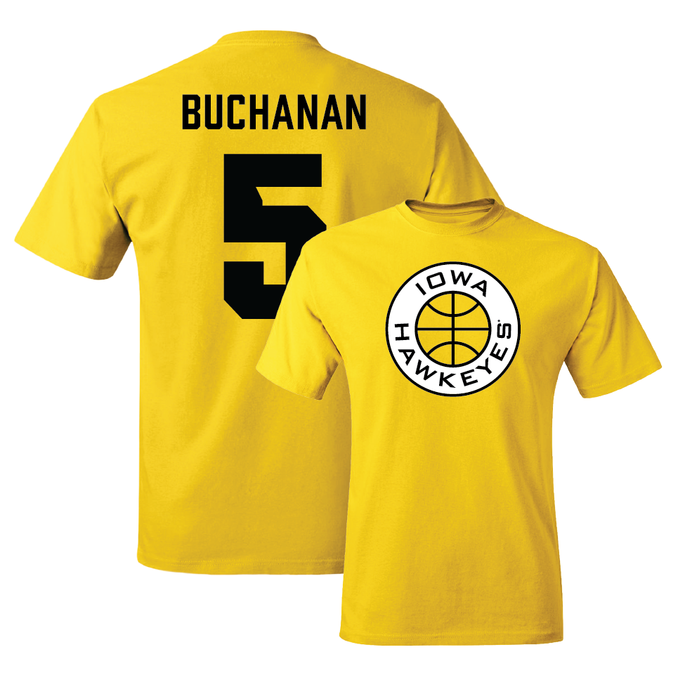 Gold Men's Basketball Tee  - Trey Buchanan