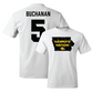 Men's Basketball White State Comfort Colors Tee  - Trey Buchanan