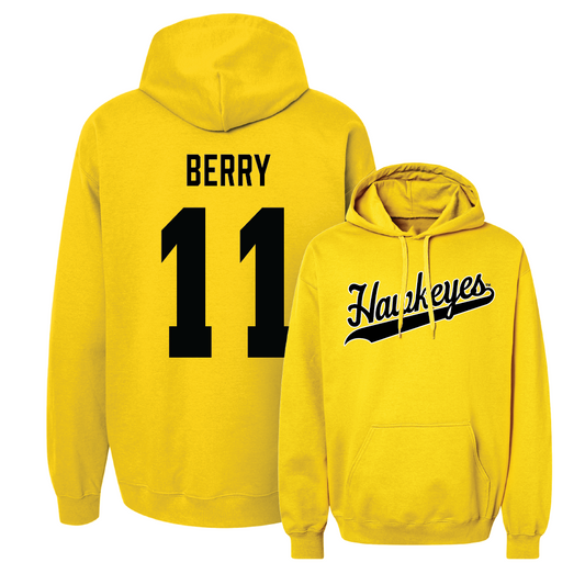 Gold Softball Script Hoodie - Soo-Jin Berry