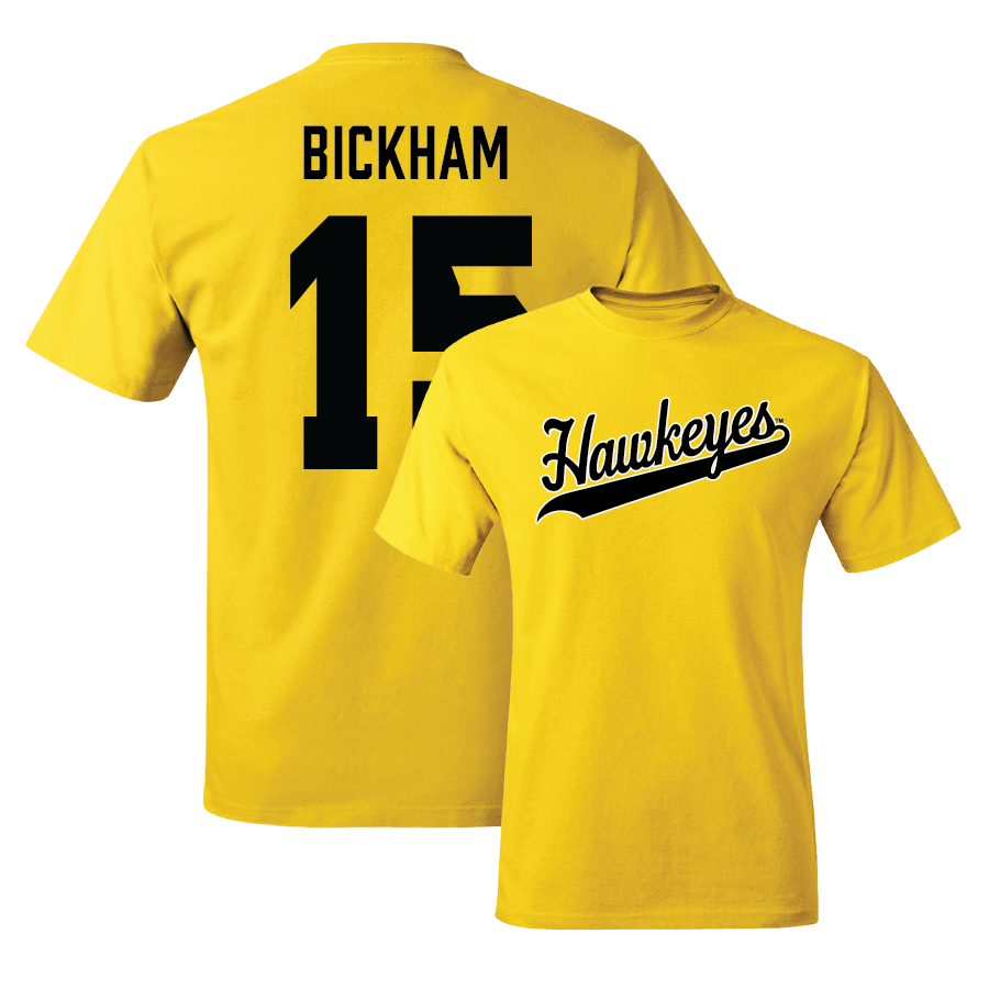 Gold Football Script Tee - Amare Bickham