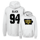 White Football State Hoodie - Yahya Black