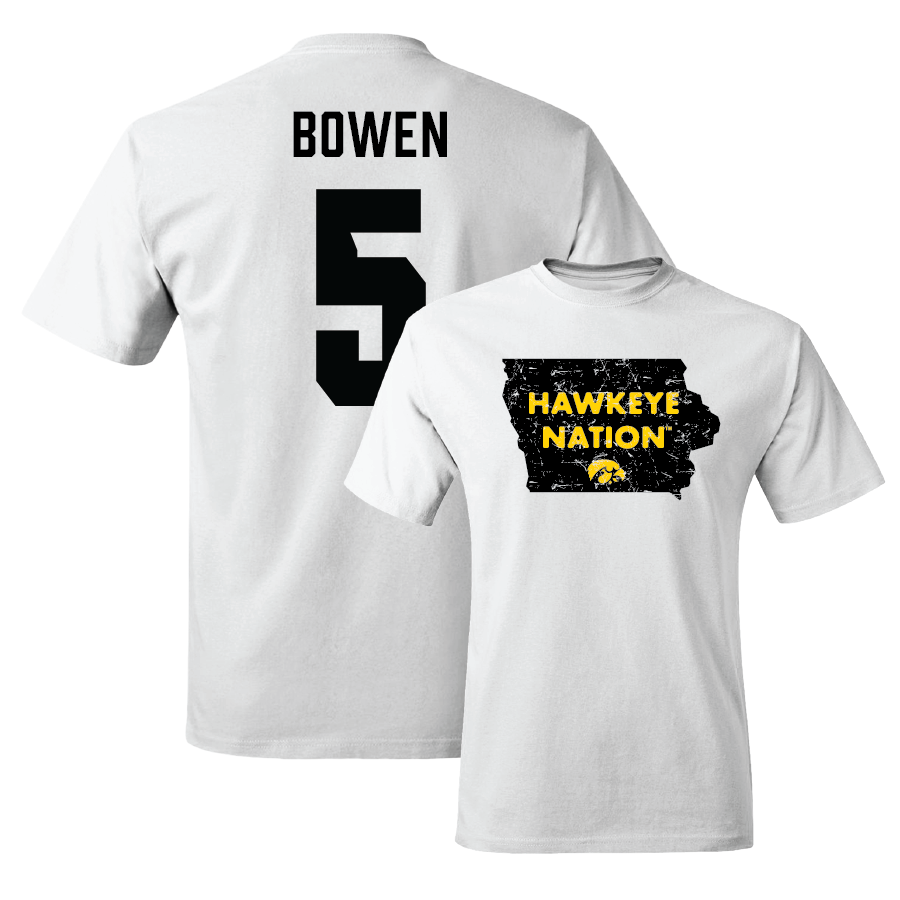 Men's Basketball White State Comfort Colors Tee - Dasonte Bowen