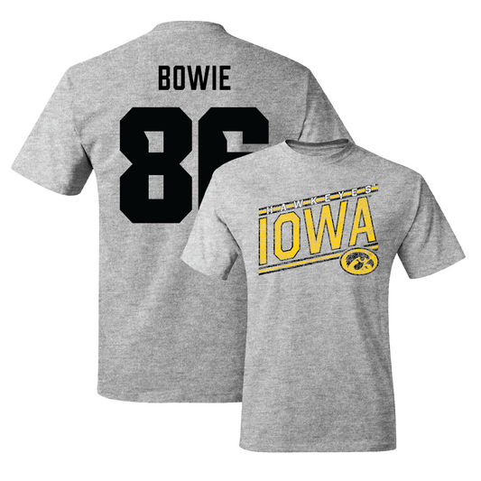 Sport Grey Football Slant Tee   - Jeff Bowie