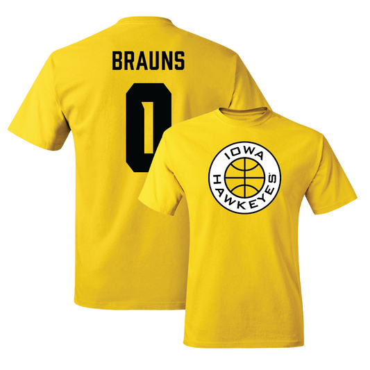 Gold Men's Basketball Tee - Even Brauns