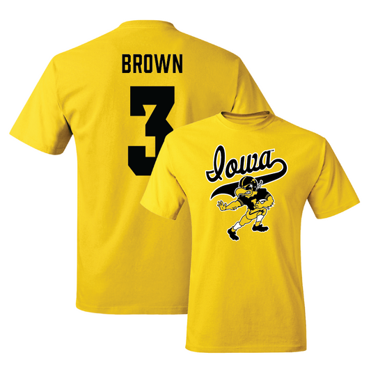 Gold Football Mascot Tee - Kaleb Brown