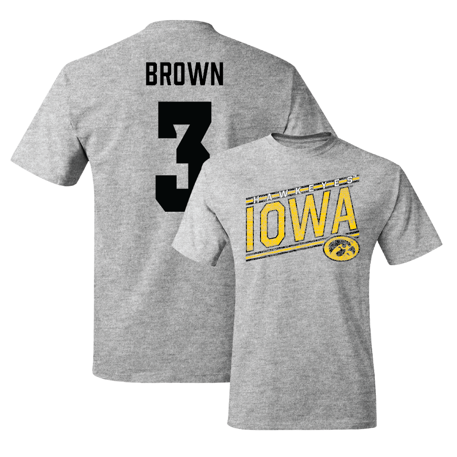 Sport Grey Football Slant Tee - Kaleb Brown