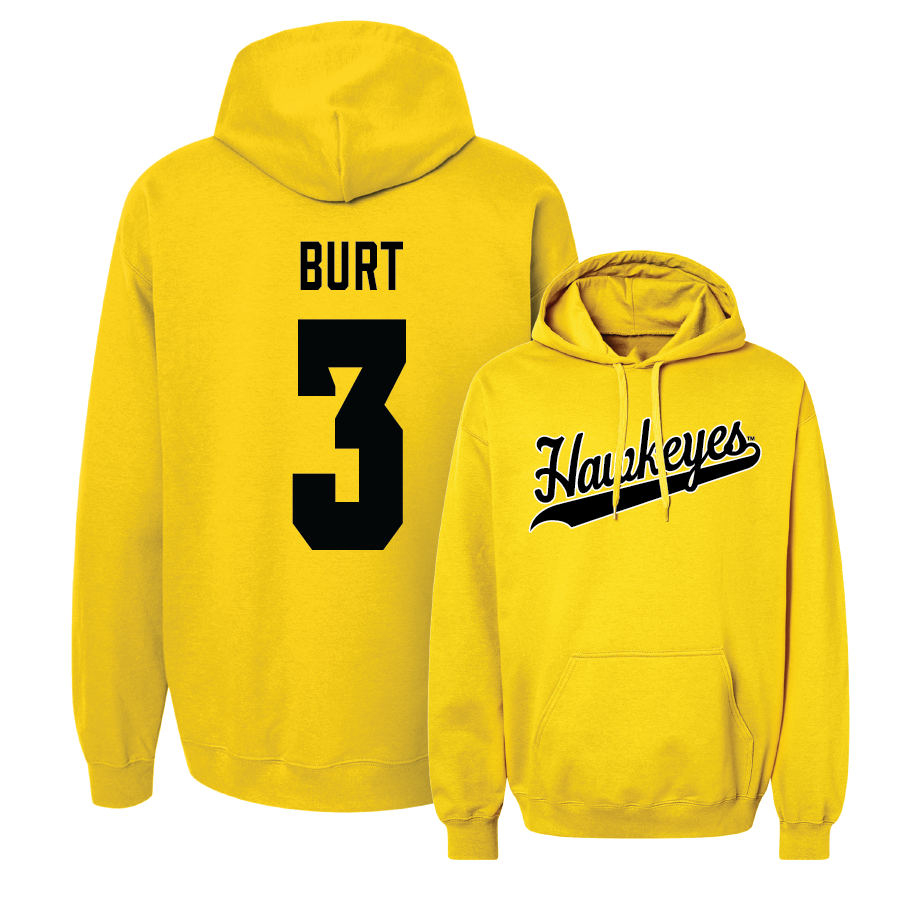 Gold Baseball Script Hoodie - Max Burt