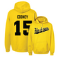 Gold Football Script Hoodie   - Carson Cooney