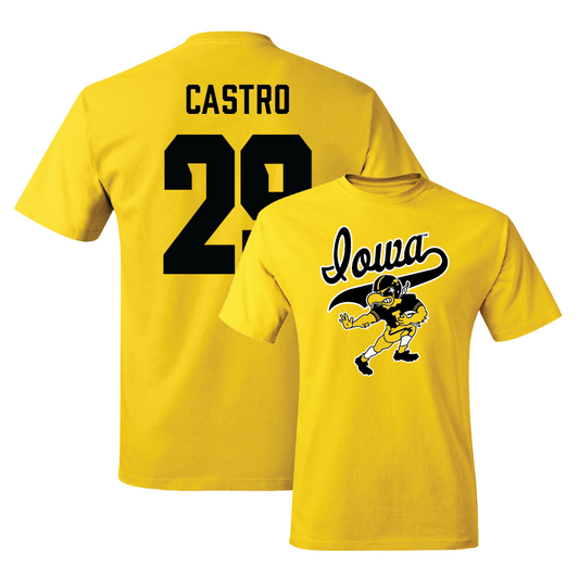 Gold Football Mascot Tee - Sebastian Castro