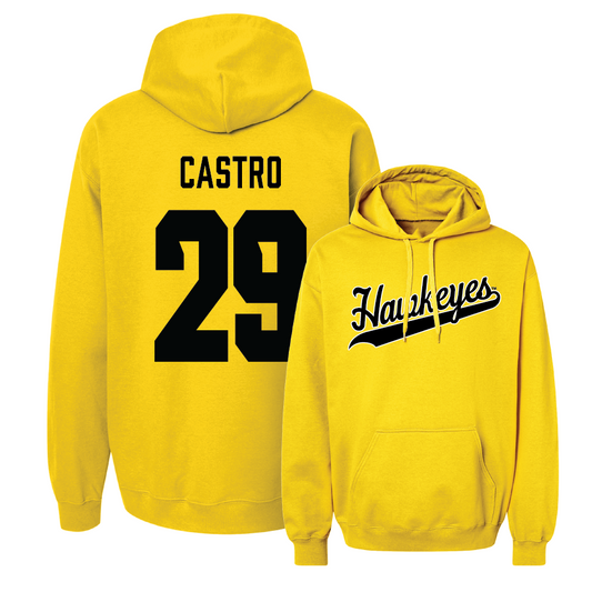 Gold Football Script Hoodie - Sebastian Castro