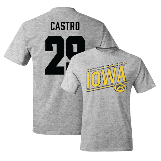 Sport Grey Football Slant Tee - Sebastian Castro