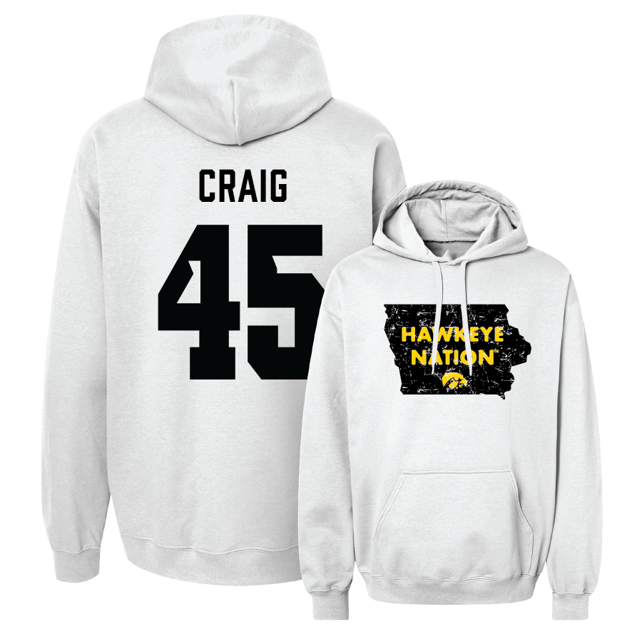 White Football State Hoodie - Deontae Craig