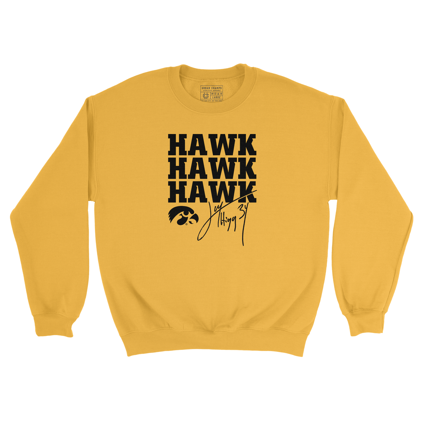 EXCLUSIVE RELEASE: Jay Higgins "Hawk Hawk Hawk" Gold Crew