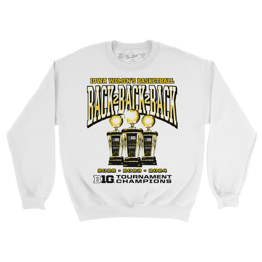 Iowa WBB 3-Peat B1G Tournament Champions Crew by Retro Brand