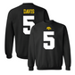 Black Football Shirsey Crew   - Teegan Davis