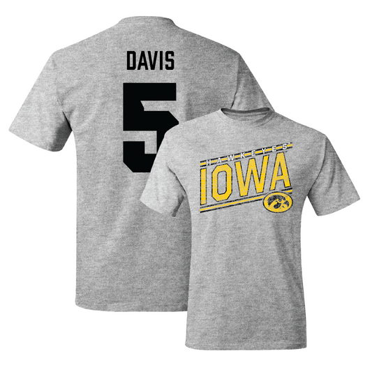 Sport Grey Football Slant Tee   - Teegan Davis