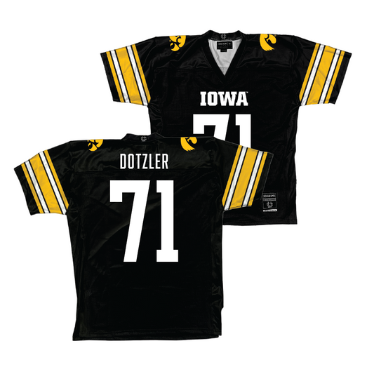 Black Iowa Football Jersey   - Jack Dotzler