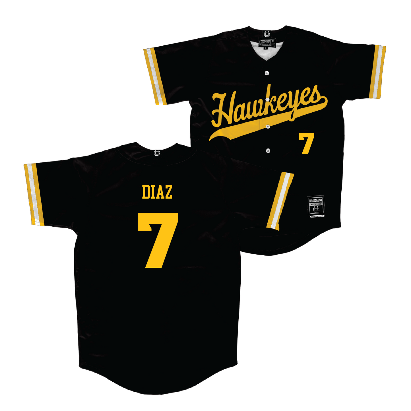 Iowa Softball Black Jersey - Sammy Diaz | #7