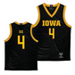 Iowa Men's Black Basketball Jersey - Josh Dix