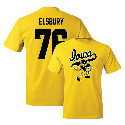 Gold Football Mascot Tee - Tyler Elsbury