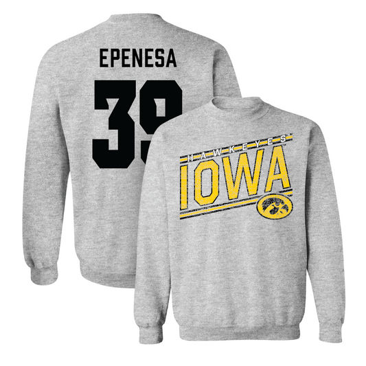 Sport Grey Football Slant Crew - Eric Epenesa