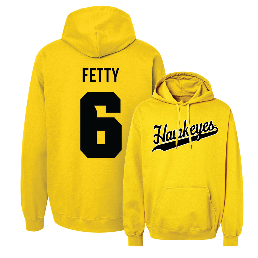 Gold Women's Soccer Script Hoodie  - Rielee Fetty