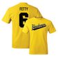 Gold Women's Soccer Script Tee  - Rielee Fetty