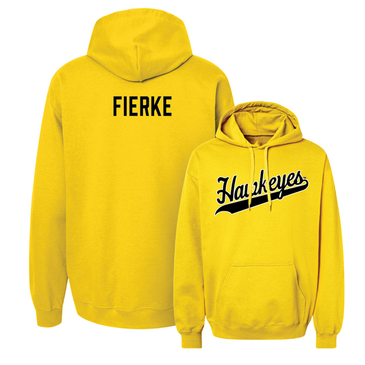 Gold Rowing Script Hoodie - Eileen Fierke