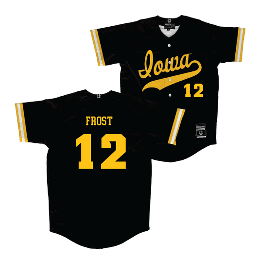 Iowa Baseball Black Jersey  - Jaixen Frost
