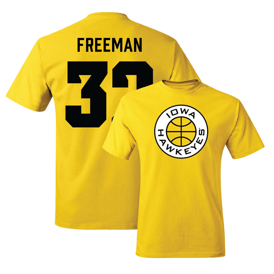 Gold Men's Basketball Tee - Owen Freeman