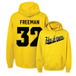 Gold Men's Basketball Script Hoodie - Owen Freeman