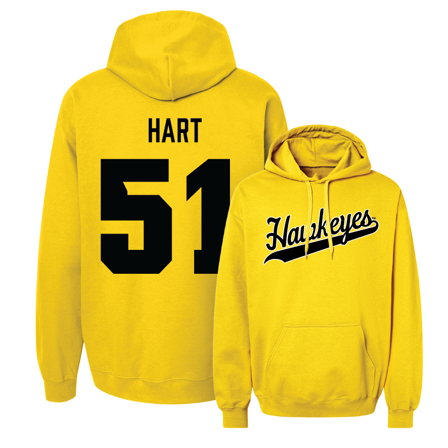 Gold Baseball Script Hoodie  - Sam Hart