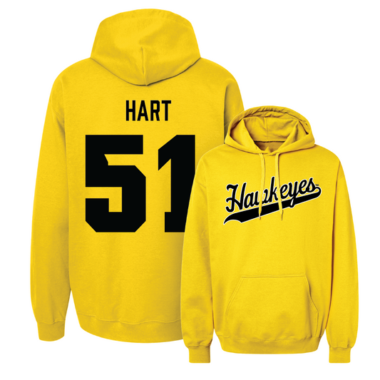 Gold Baseball Script Hoodie  - Sam Hart