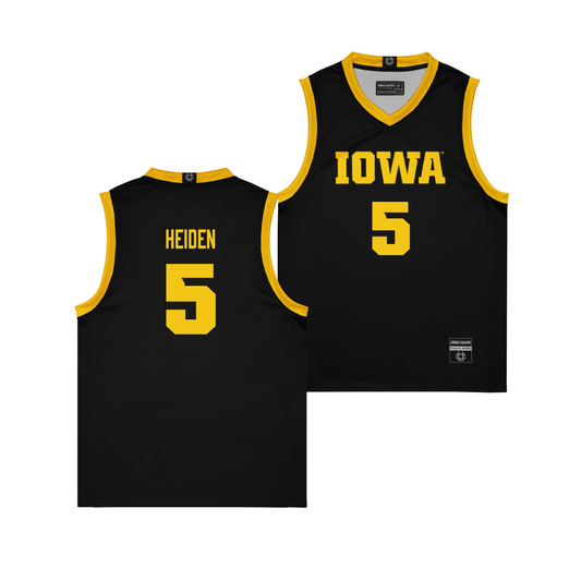 Iowa Women's Black Basketball Jersey  - Ava Heiden