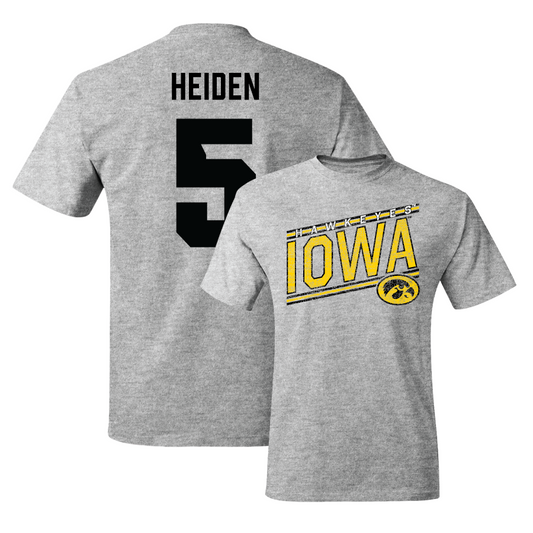 Sport Grey Women's Basketball Slant Tee  - Ava Heiden