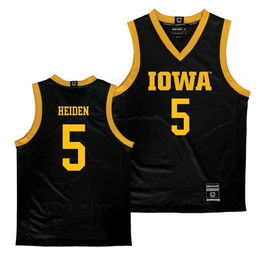 Iowa Women's Black Basketball Jersey  - Ava Heiden