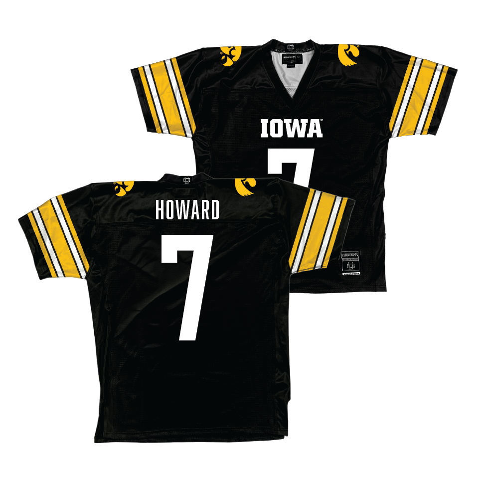 Black Iowa Football Jersey   - Dayton Howard