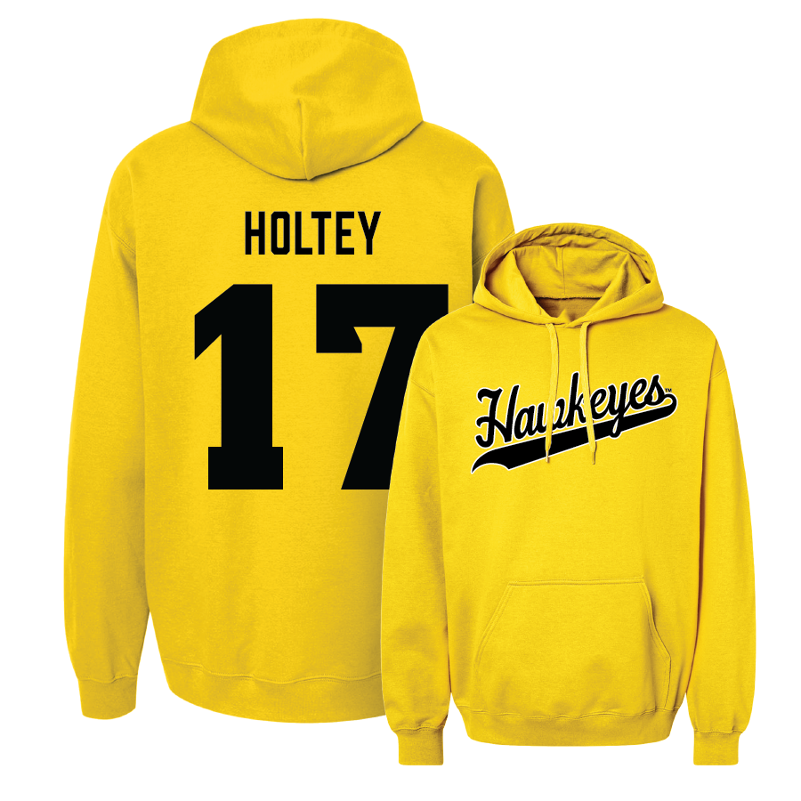 Gold Women's Soccer Script Hoodie - Delaney Holtey