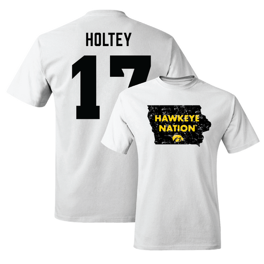 Women's Soccer White State Comfort Colors Tee - Delaney Holtey