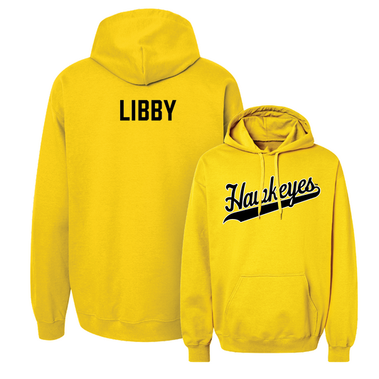 Gold Gymnastics Script Hoodie Youth Small / Bailey Libby