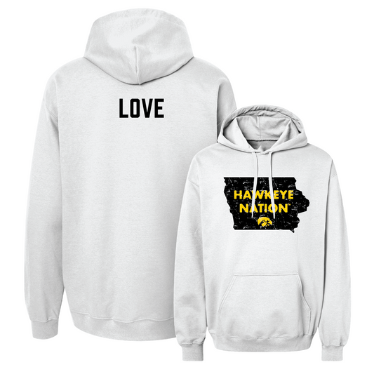 White Track & Field State Hoodie Youth Small / Lia Love