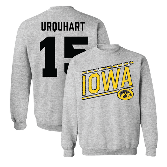 Sport Grey Women's Volleyball Slant Crew Youth Small / Michelle Urquhart | #15