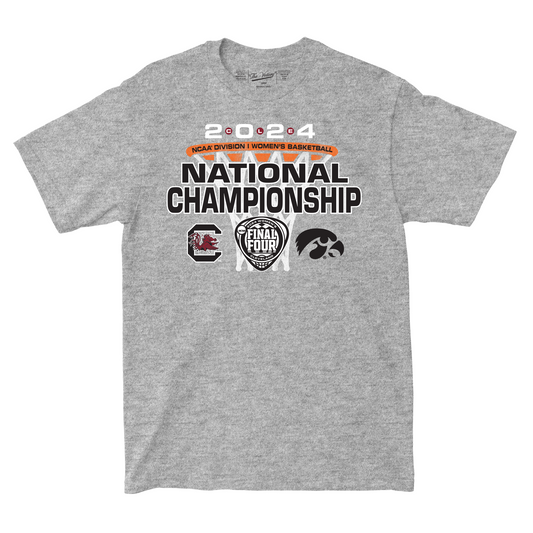 Iowa WBB 2024 National Championship Matchup Sport Grey T-shirt by Retro Brand