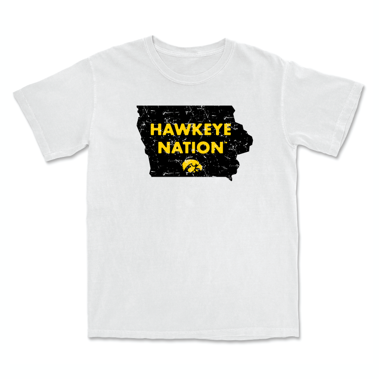 Men's Basketball White State Comfort Colors Tee - Payton Sandfort