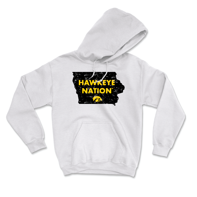 Track & Field White State Hoodie - Rivaldo Marshall