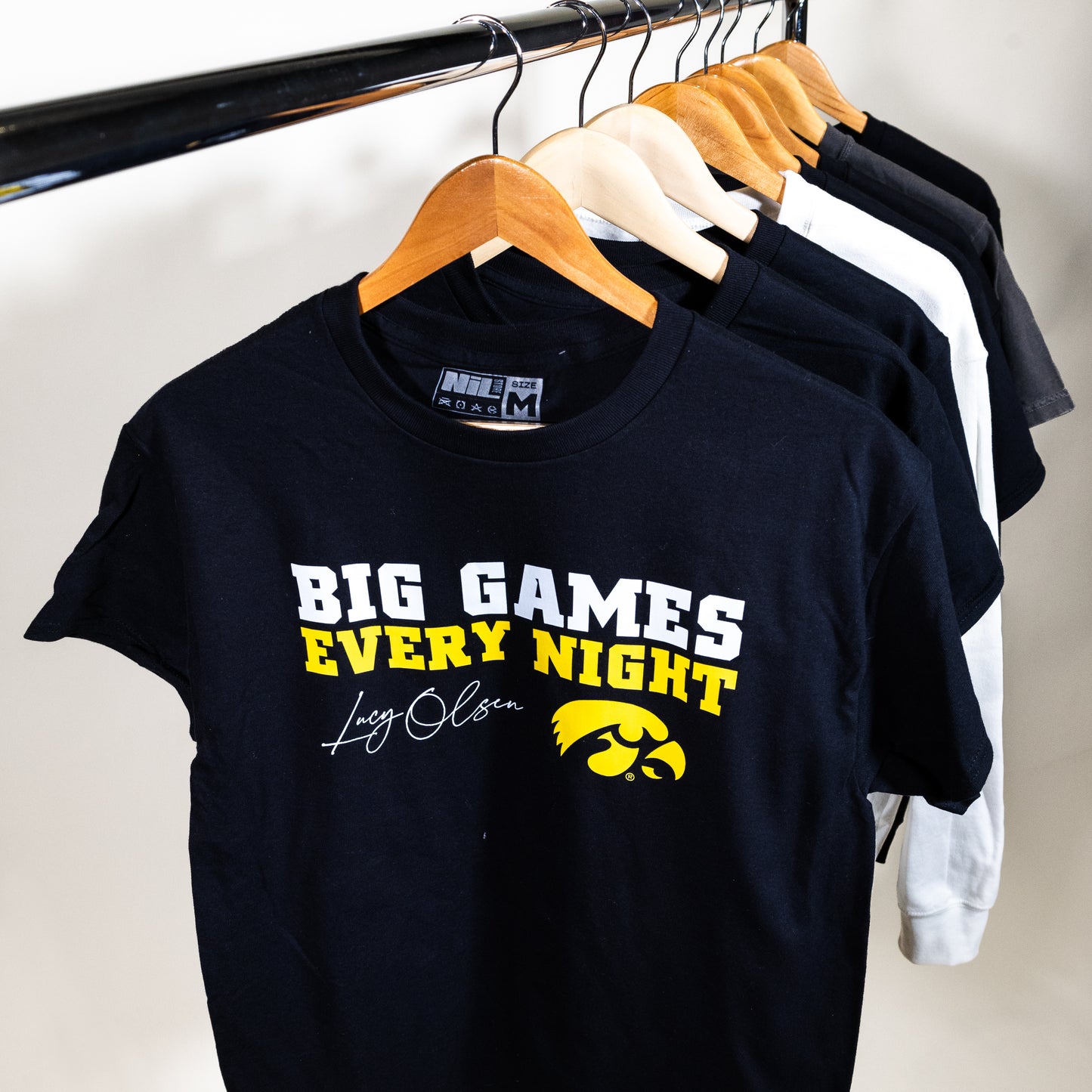 EXCLUSIVE RELEASE: Lucy Olsen "Big Games Every Night" Black Tee